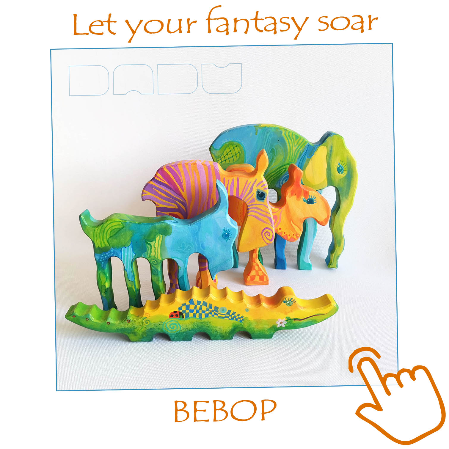 Colorful, Free-Spirited Animal Figures for Imaginative Play