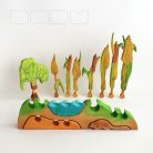 Lakeside DaduGarden with beaver, reeds and willow