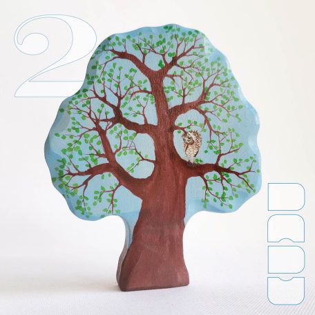 Owl on tree  —  wooden toy