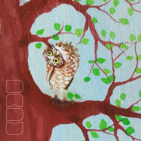 Owl on tree  —  wooden toy