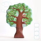 Owl on tree  —  wooden toy