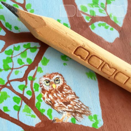 Owl on tree  —  wooden toy