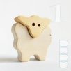Wooden lambs - toy figures