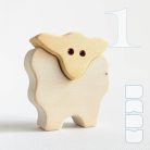 Wooden lambs - toy figures