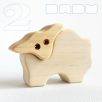 Wooden lambs - toy figures