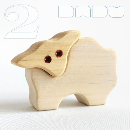 Wooden lambs - toy figures