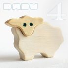 Wooden lambs - toy figures