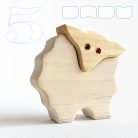 Wooden lambs - toy figures