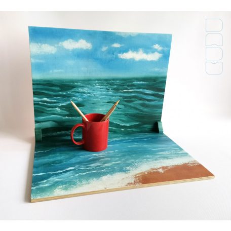 Grumpy sea background