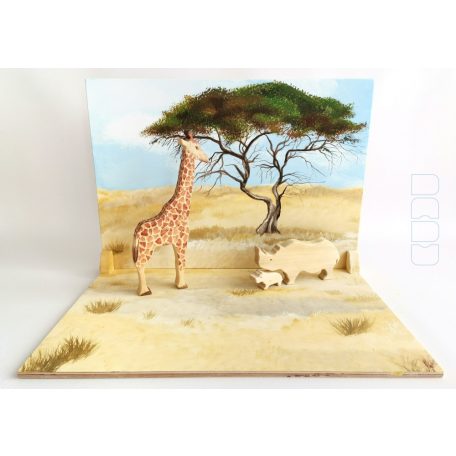 Background for the savanna toy