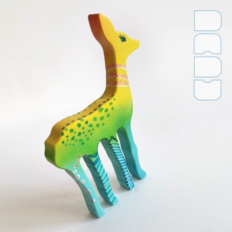 Bebop animals from neighborhood - handpainted wooden toys