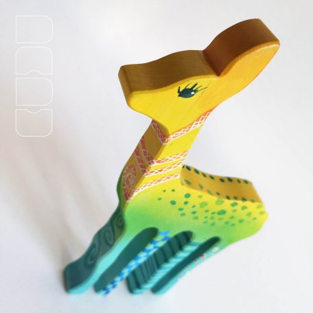 Bebop animals from neighborhood - handpainted wooden toys