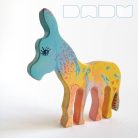 Bebop animals from neighborhood - handpainted wooden toys