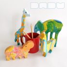 Bebop african animals - handpainted wooden toys