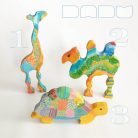 Dadu Bebop cheerful animals—handpainted wooden toys