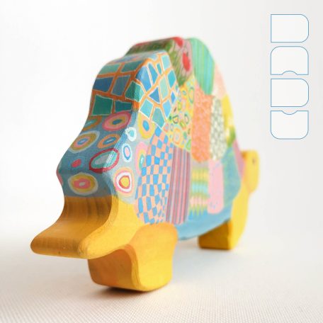 Dadu Bebop cheerful animals—handpainted wooden toys