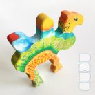 Dadu Bebop cheerful animals—handpainted wooden toys