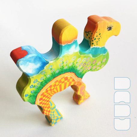 Dadu Bebop cheerful animals—handpainted wooden toys