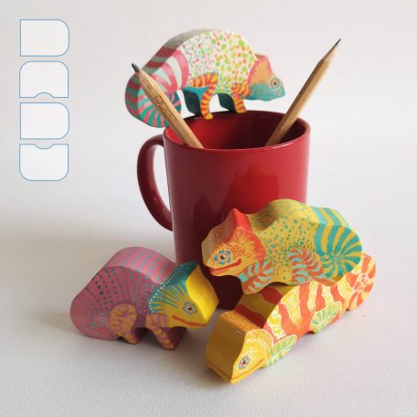 Bebop chameleons — toys or decorations