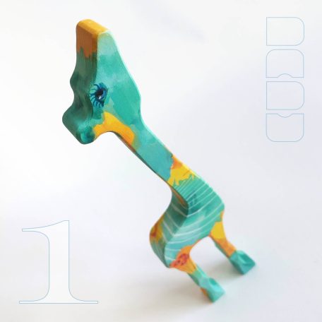 Bebop giraffes - handpainted wooden toys
