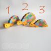 Dadu Bebop cheerful turtles—handpainted wooden toys