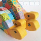 Dadu Bebop cheerful turtles—handpainted wooden toys