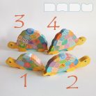 Dadu Bebop cheerful turtles—handpainted wooden toys