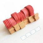 Pink snails - wooden figures