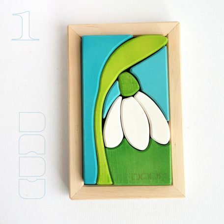 Snowdrop wooden puzzle - various designs