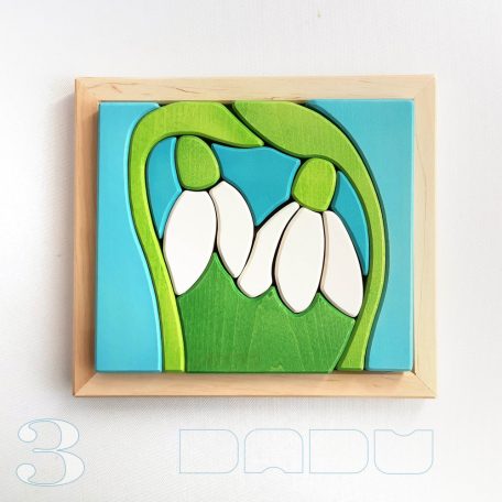 Snowdrop wooden puzzle - various designs