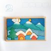Advent Calendar wooden tray puzzle