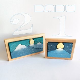   Winter landscape -  wooden tray puzzle for little ones, various designs