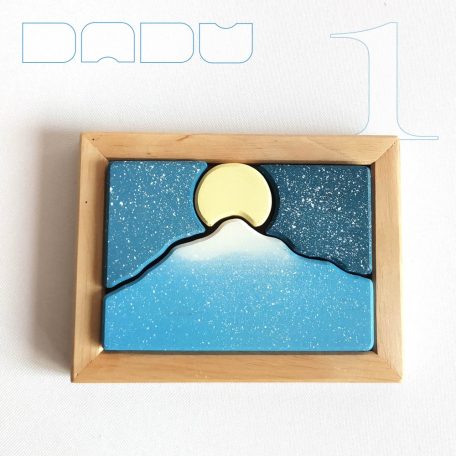 Winter landscape -  wooden tray puzzle for little ones, various designs