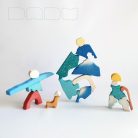 Snowy landscape - Advent Calendar wooden tray puzzle