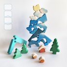 Snowy landscape - Advent Calendar wooden tray puzzle