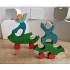 Christmas tree, snowman, huts