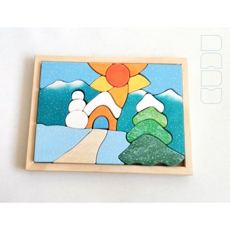 Sunny winter landscape