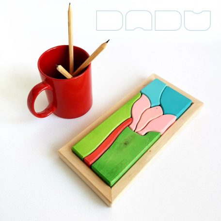 Cyclamen - tray puzzle wooden toy