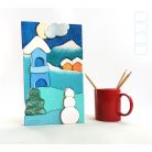 Winter dadu with snowman — Advent24