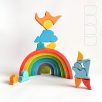 Snails with rainbow