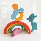 Animals with rainbow - wooden puzzles 