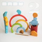 Animals with rainbow - wooden puzzles 