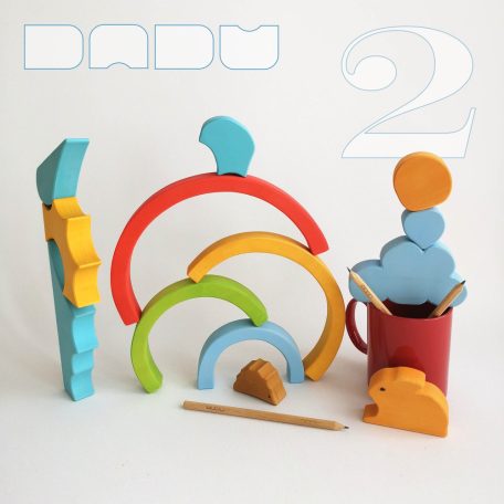 Animals with rainbow - wooden puzzles 