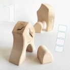 DaduVillages with beautiful boo-boos, developmental wooden building toys
