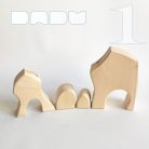DaduVillages with beautiful boo-boos, developmental wooden building toys