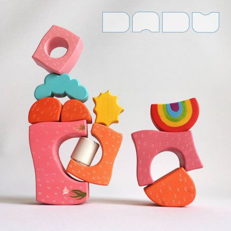 Skyscrapers with Rainbows—Multi Storey Building Toys