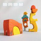 Skyscrapers with Rainbows—Multi Storey Building Toys