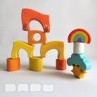 Skyscrapers with Rainbows—Multi Storey Building Toys
