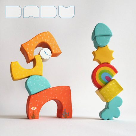 Skyscrapers with Rainbows—Multi Storey Building Toys