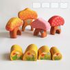 Mushroom huts  — wooden toy